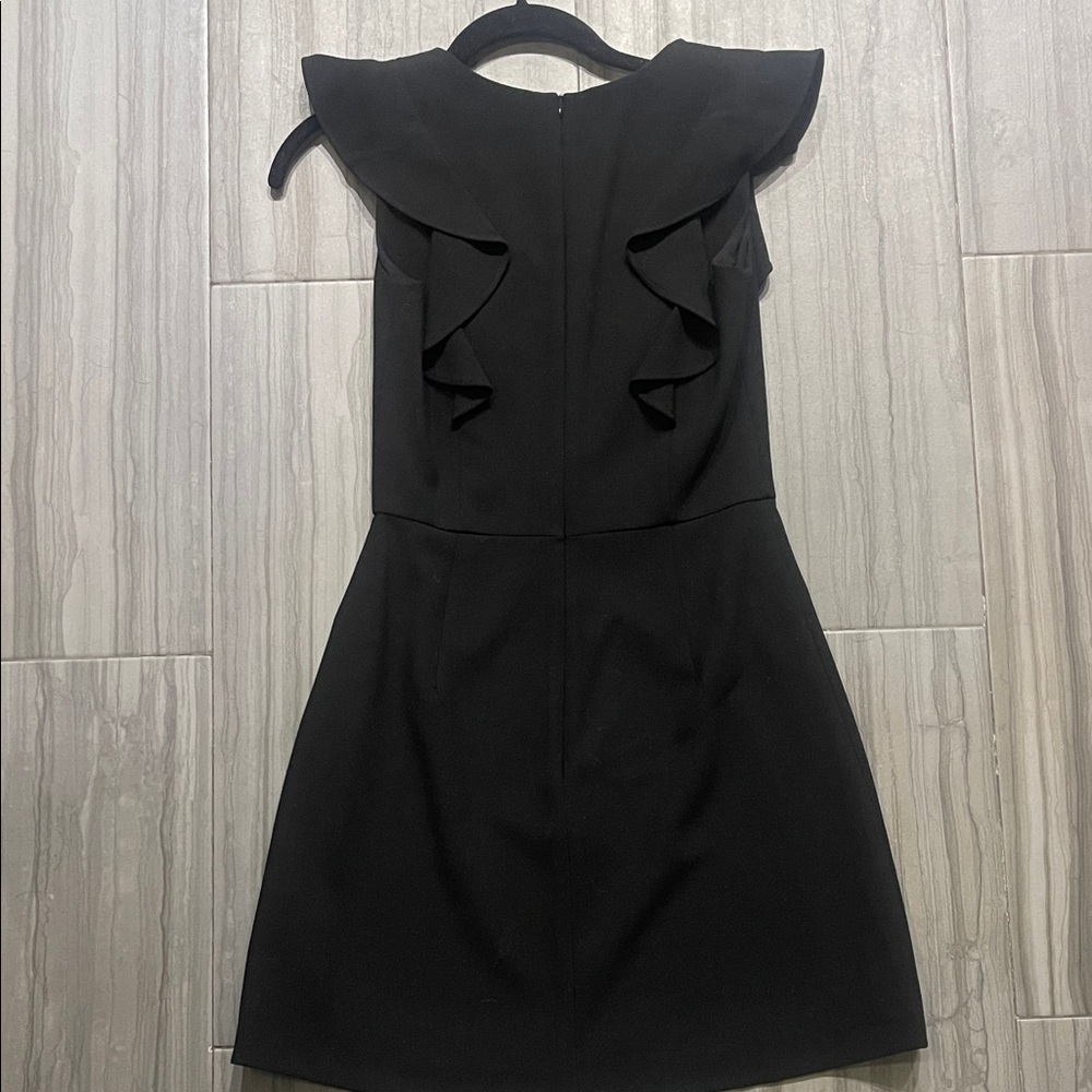 French Connection Black Ruffle Mini Dress - Picture 4 of 4